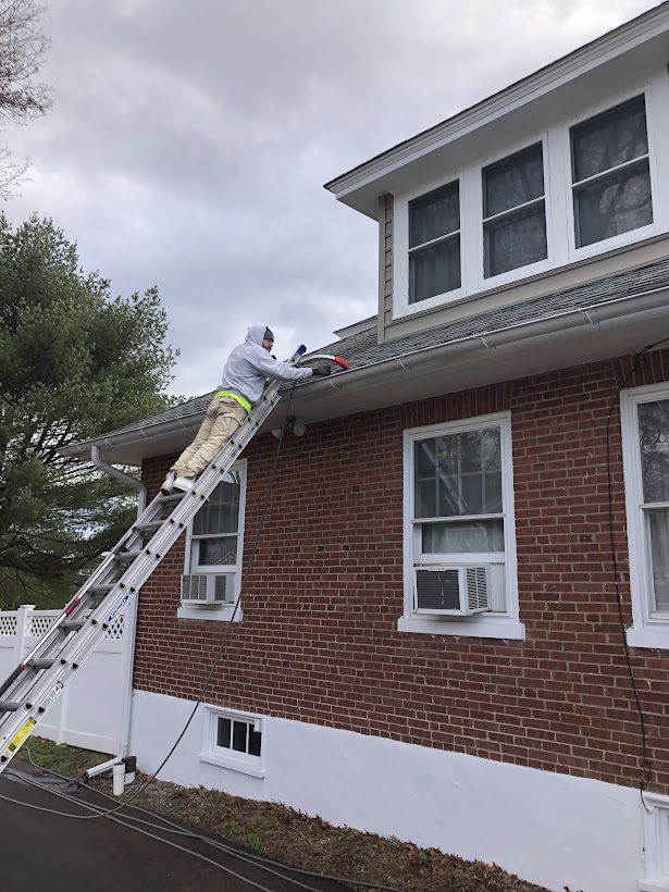 applied power wash gutter clean out